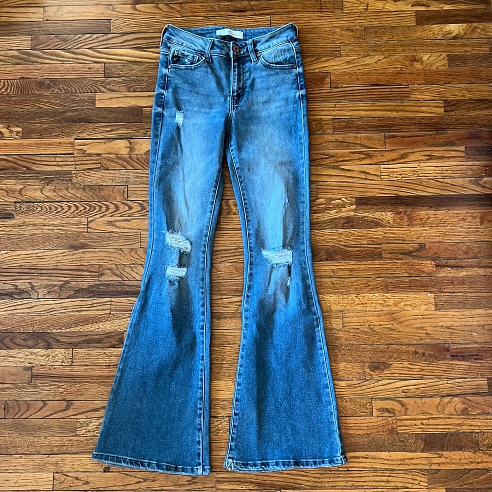 KanCan High Rise Flare Stretch Jean